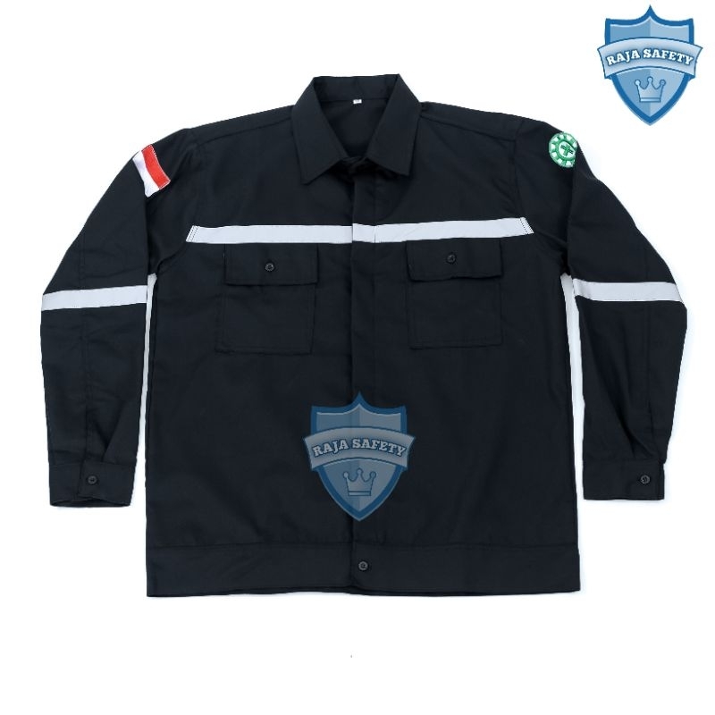 Wearpack atasan safety | baju safety lengan panjang | Kemeja safety lengan panjang