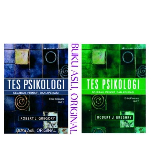 Buku ORI .  TES PSIKOLOGI - ROBERT J GREGORY , Edisi 6 Jilid 1 & 2