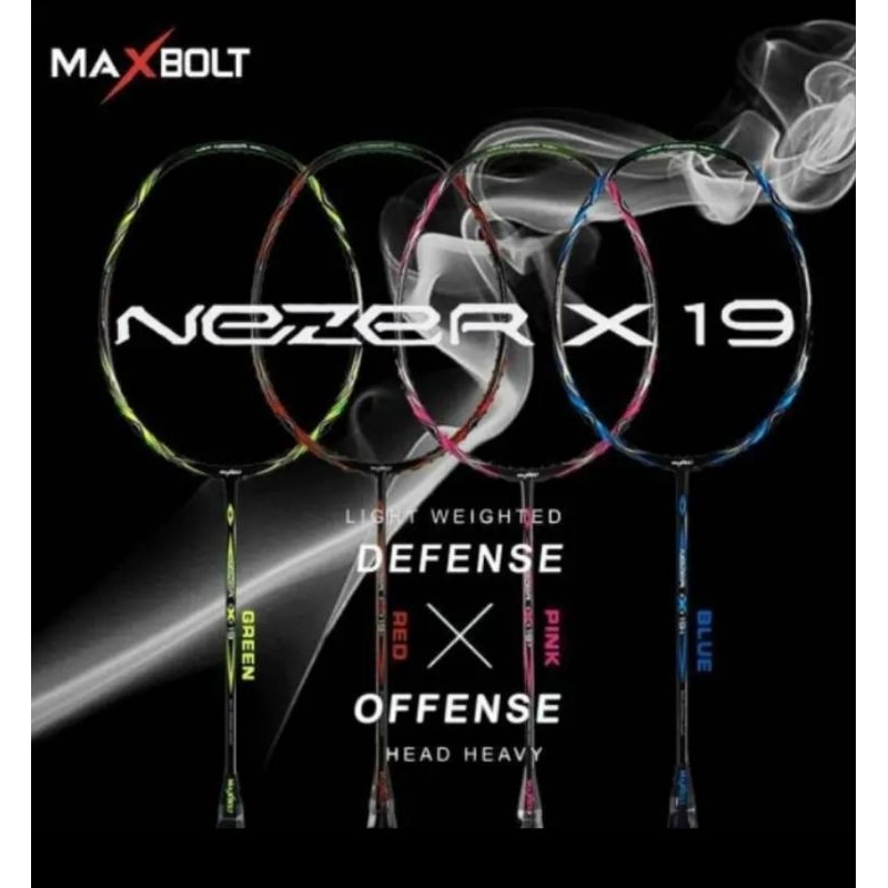 Raket Badminton Maxbolt Nezer x19 Original