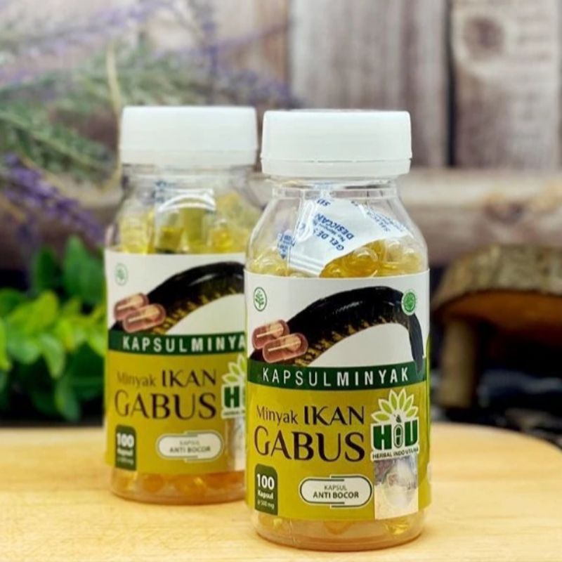 HIU MINYAK IKAN GABUS ISI 100 KAPSUL
