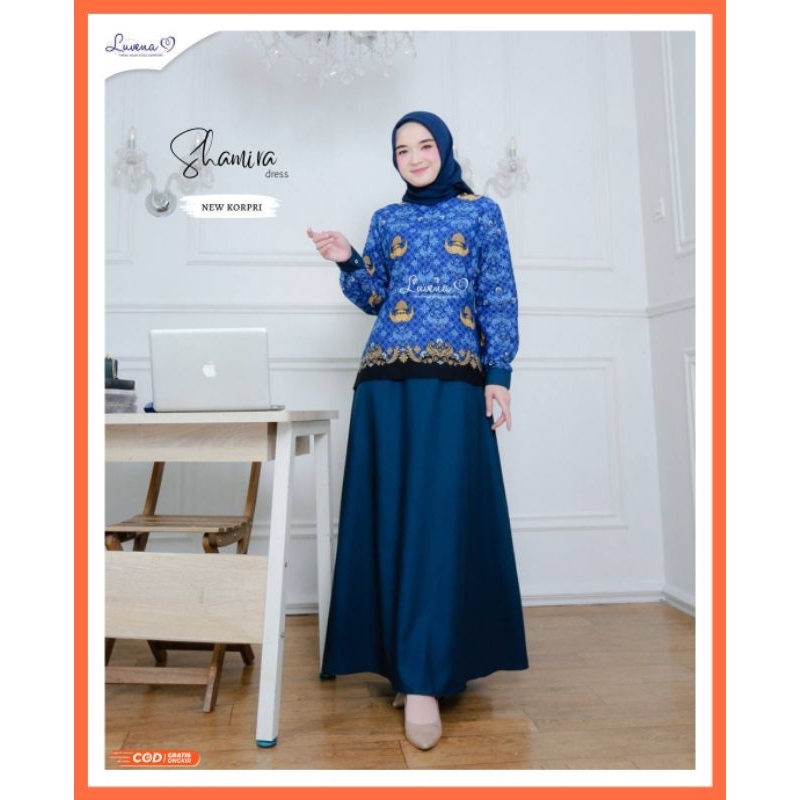 Gamis Korpri Wanita Terbaru 2023 Shamira Luvena