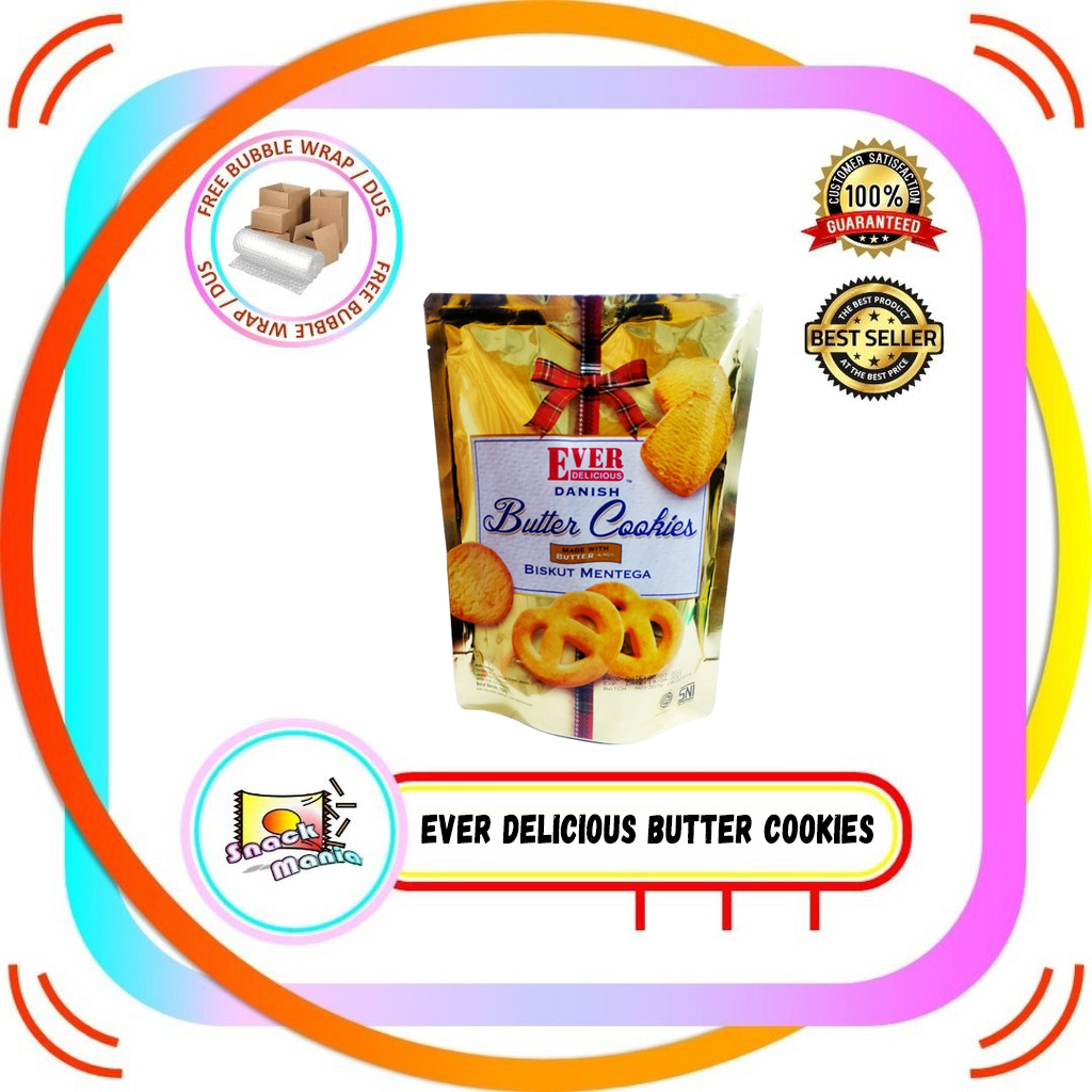 

Ever Delicious Danish Butter Cookies 150 gr Biskuit Kukis Mentega