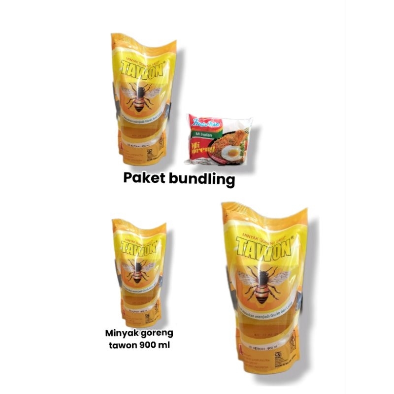 

Bundling minyak goreng Tawon 2,7 L + 1 me instant