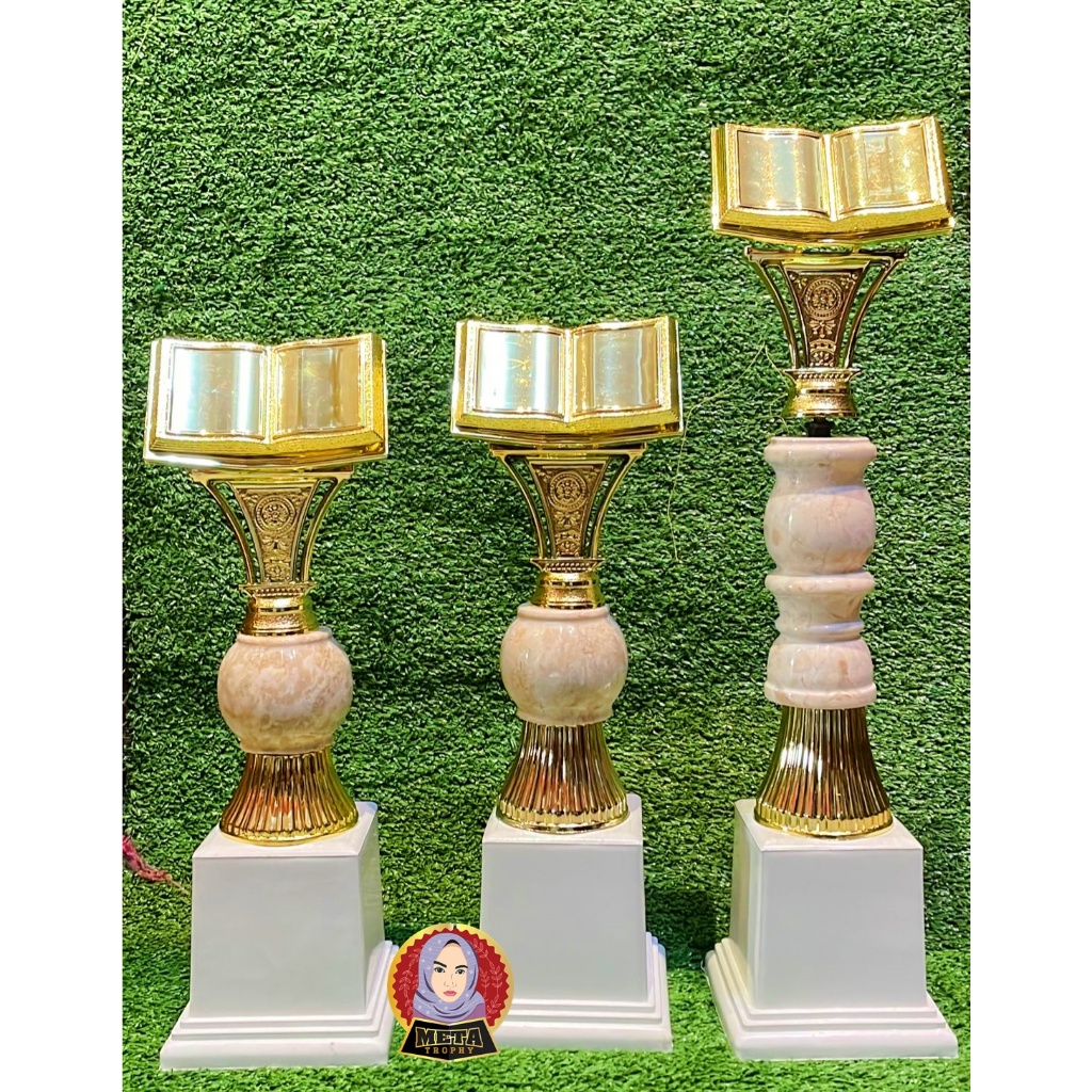 PIALA MTQ JUARA 123 MARMER TATAKAN PUTIH