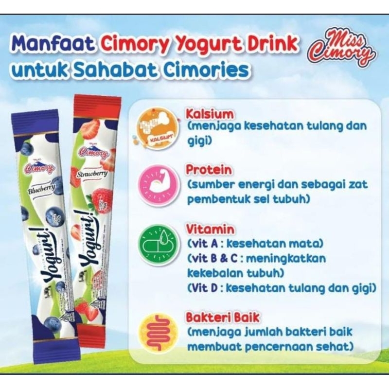 

CIMORY YOGURT STICK STRAWBERY DAN BLUEBERRY