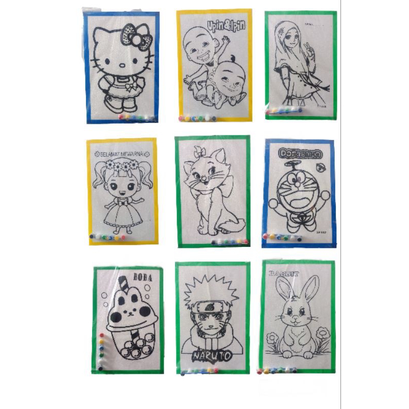 

Paket Mewarnai Styrofoam Lukis Full set
