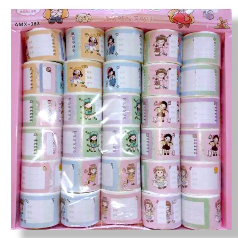 

MAINAN SOLASI LABEL BUKU / 1 ROLL SOLASI LABEL MOMO / SOLASI ROLL LABEL MOMO