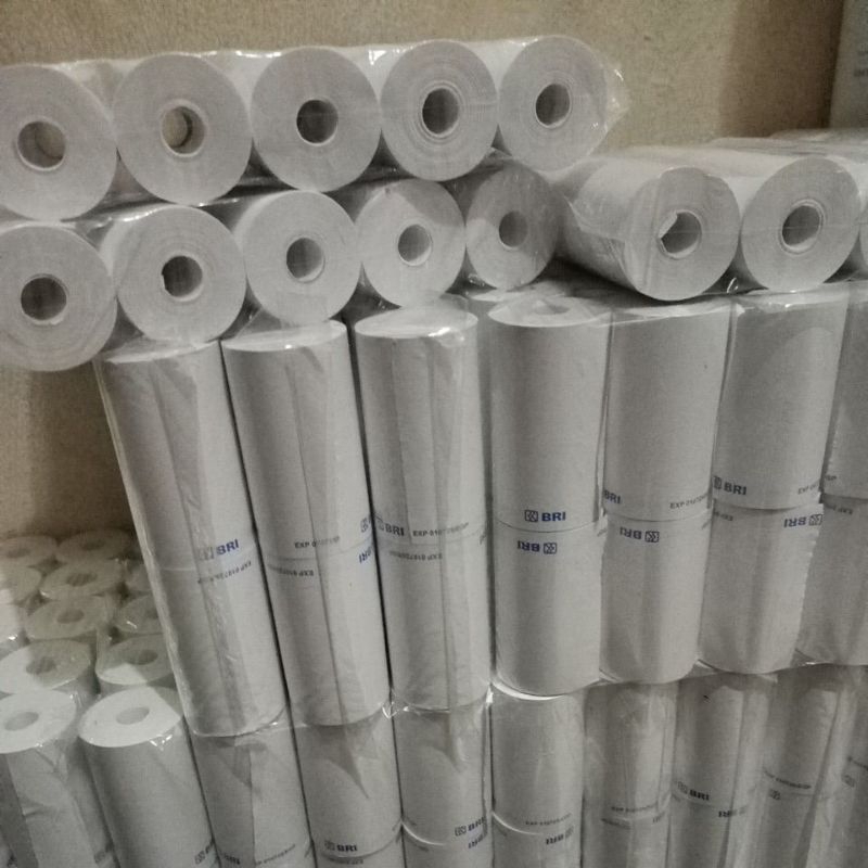 

Promo kertas thermal 57x33 logo BRI 100 rol