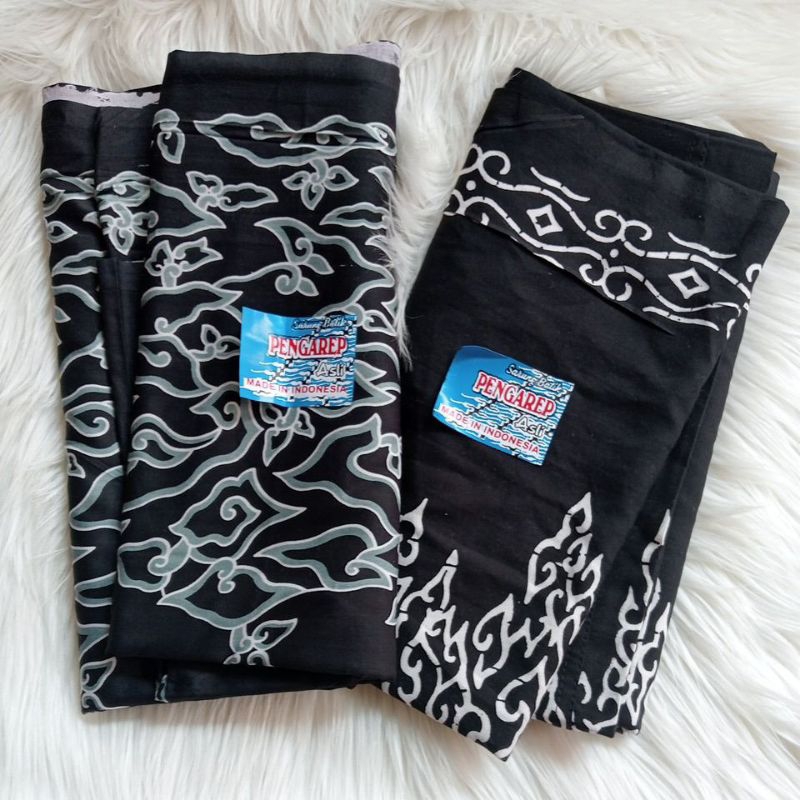 Sarung Batik Pengarep Katun Goyor Premium Hitam