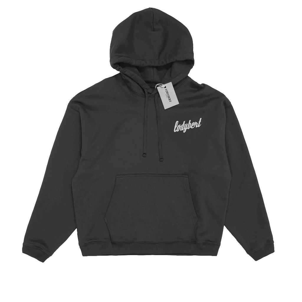 Lodybert Hoodie Pullover Boxy Basic Dark Grey