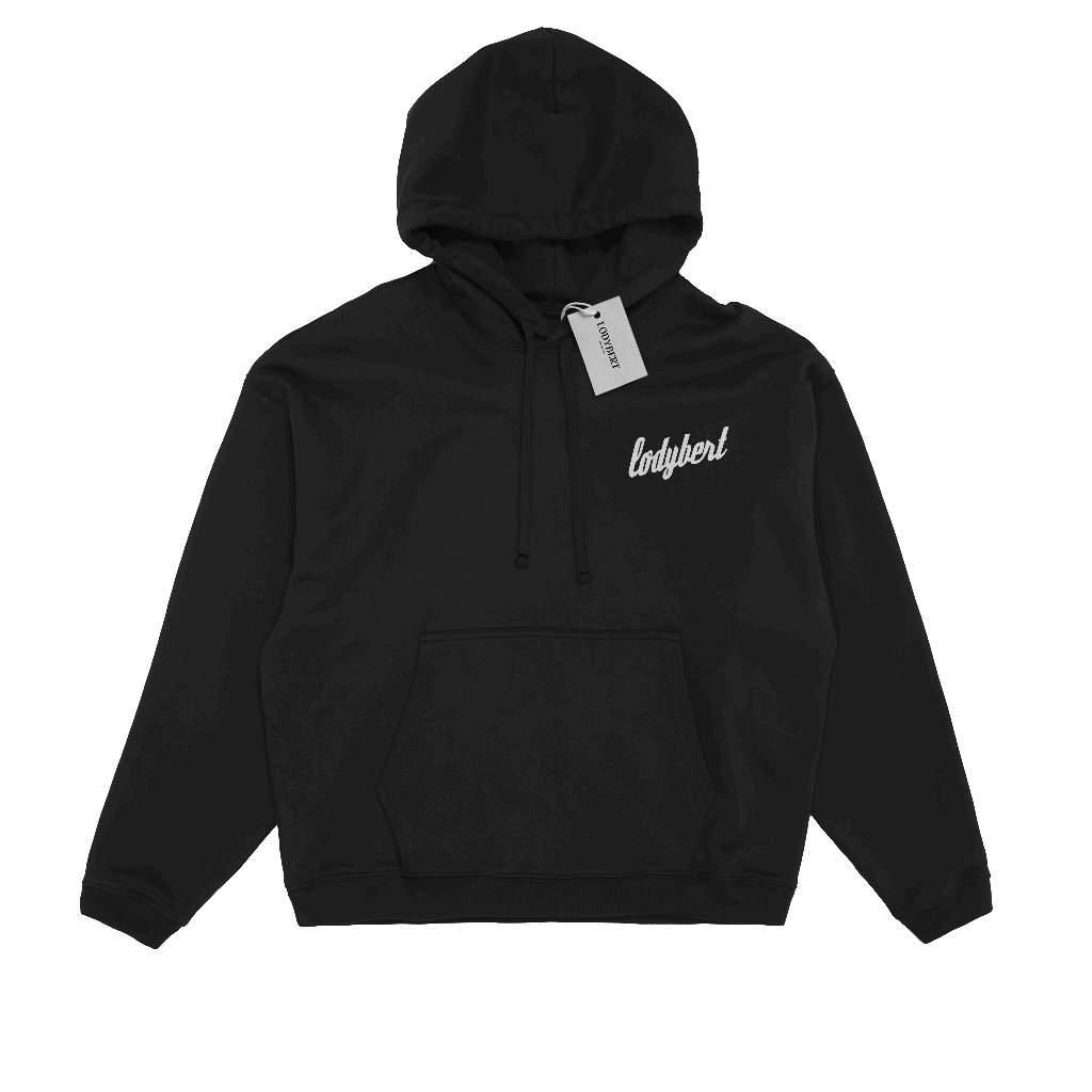Lodybert Hoodie Pullover Boxy Basic Black