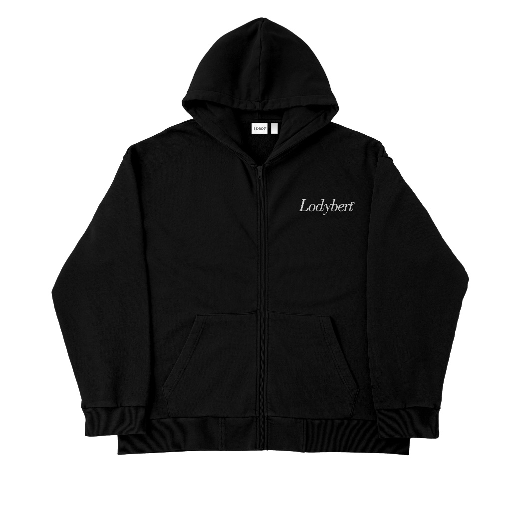 Lodybert Hoodie Zip Wrath Black