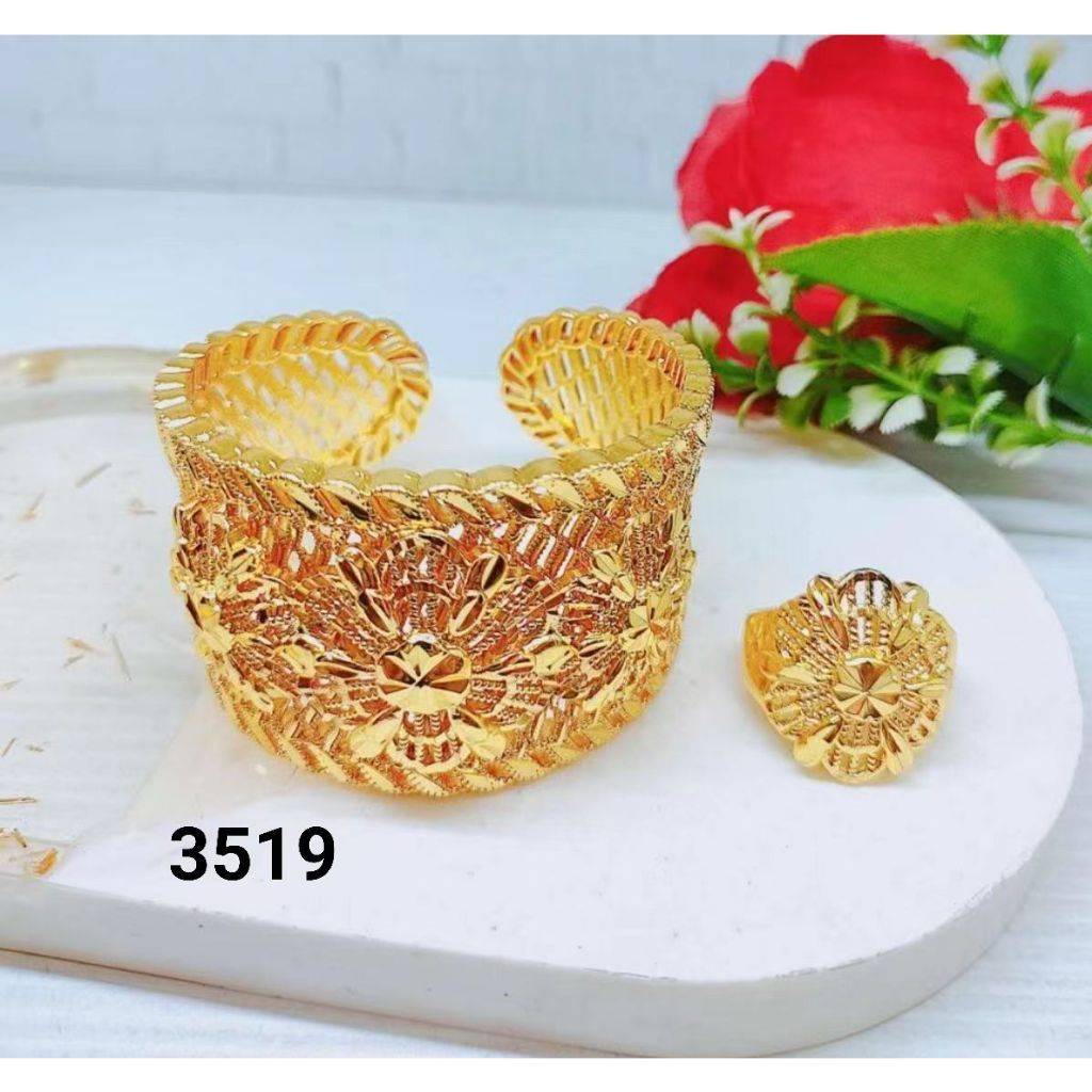 Gelang Xuping 3519 Lapis Emas 24K Perhiasan Wanita