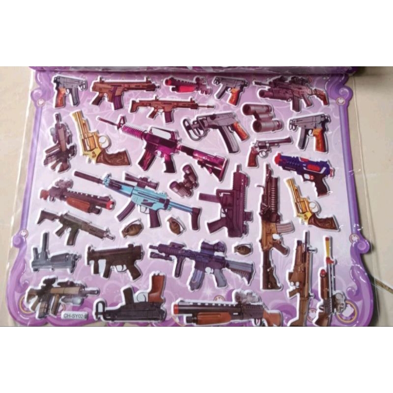 

1 satu set isi 2 lembar sticker tempelan timbul 3D/P25CMx T20cm
