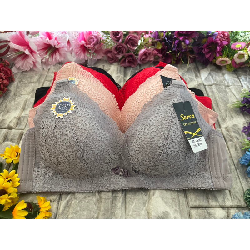 sorex bra tanpa kawat busa tipis renda 064