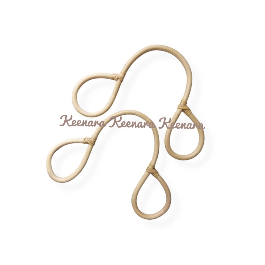 handle tas rotan/pegangan tas/handbag/aksesoris tas/accessoris