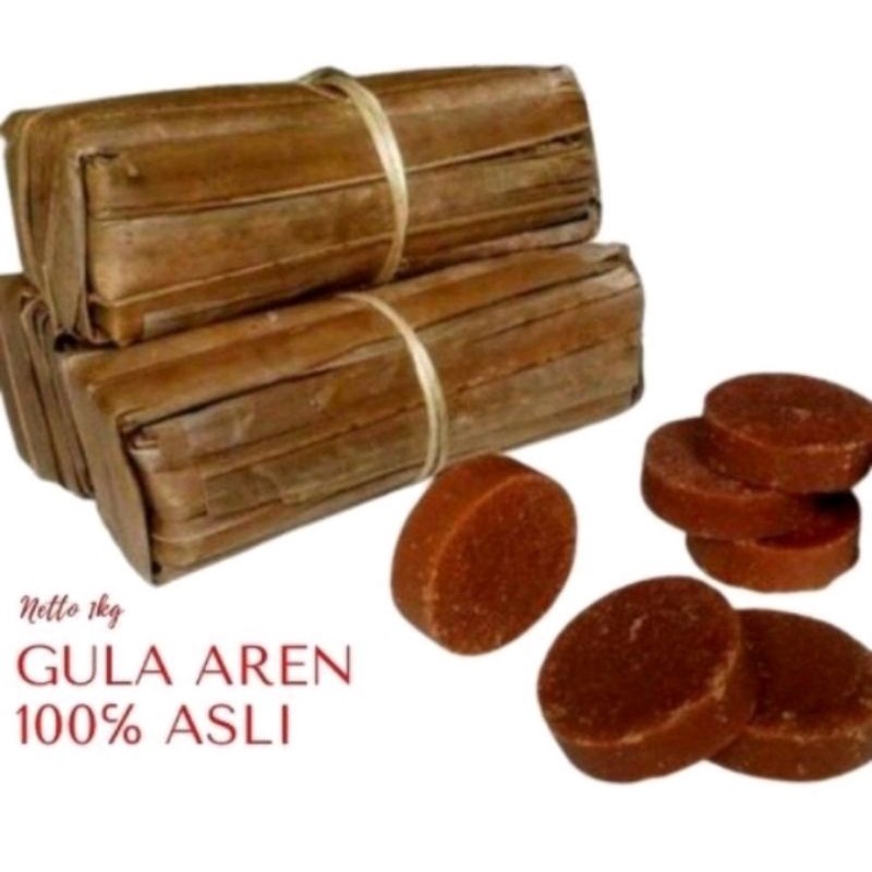 

Gula Aren Asli Kawung Atau Nira Aren Bungkus Daun 400Gram