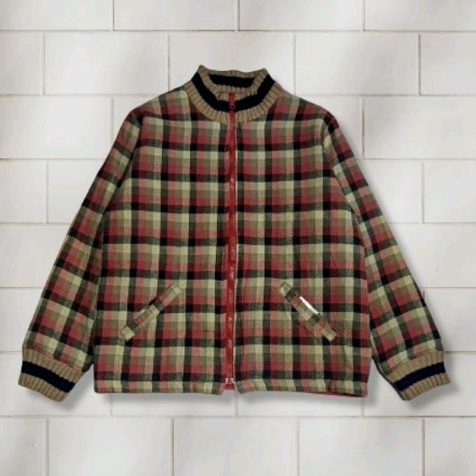 Jacket Bulang Bolak Balik Plaid Pattern Extra Kids    Second Preloved