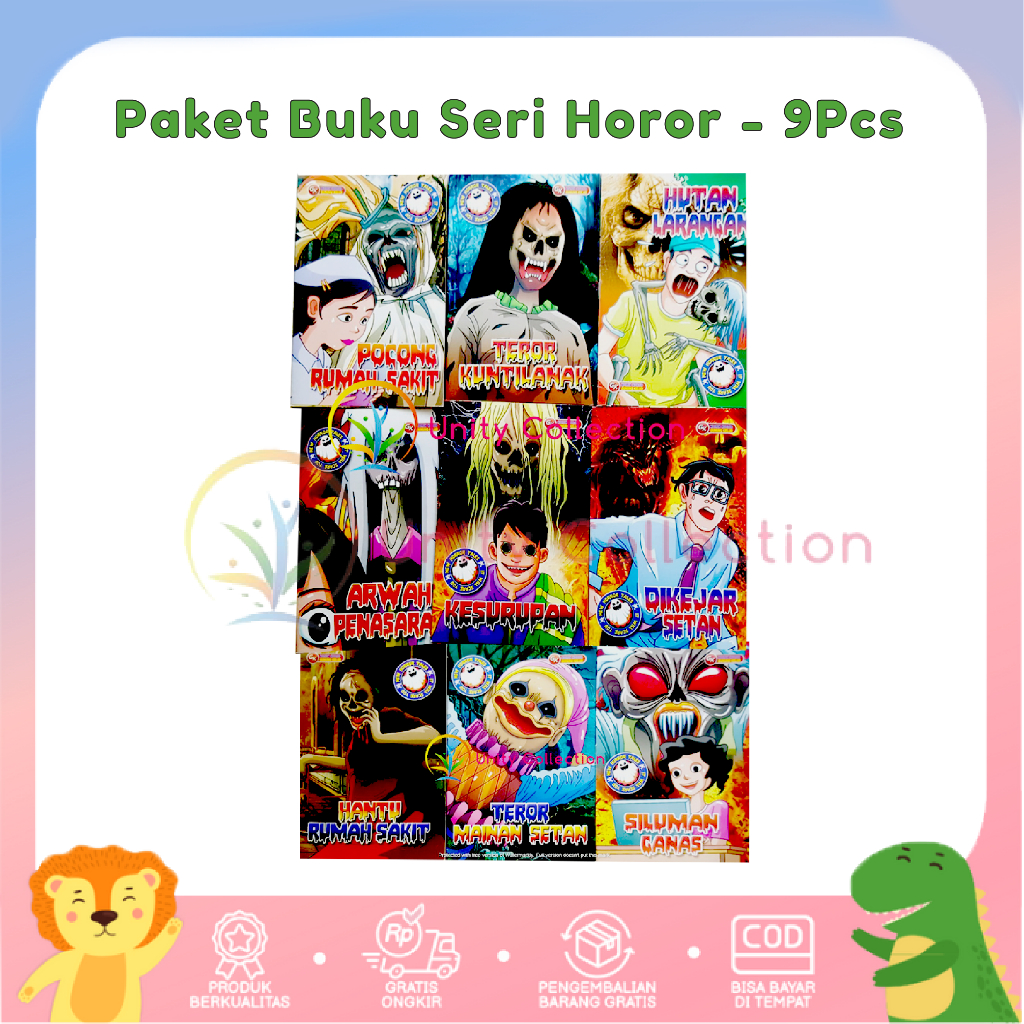 Paket Buku Seri Horor - 9Pcs / Buku Komik Horor
