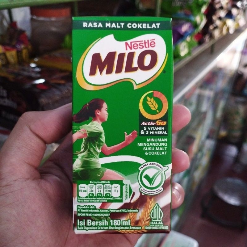 

Susu Milo UHT kotak 180 ml