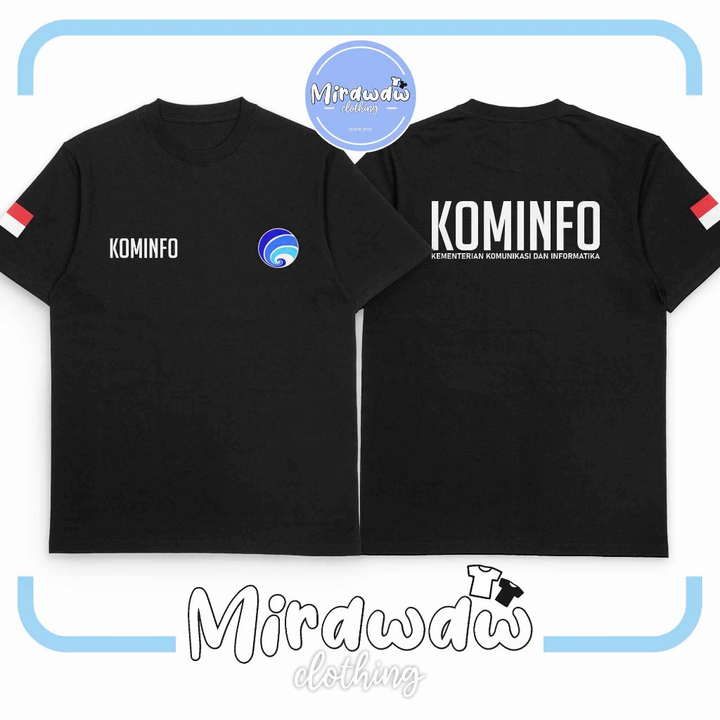 Kaos KOMINFO Kementerian Komunikasi Dan Informatika Baju Distro