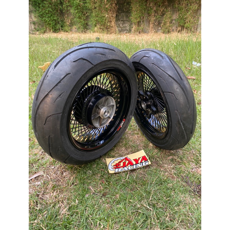 Velg Custom monkey Ring 14 Tapak lebar 350 450 500 550 600 Ninja 250 Fi Ninja 250 Karbu Z250 RR mono