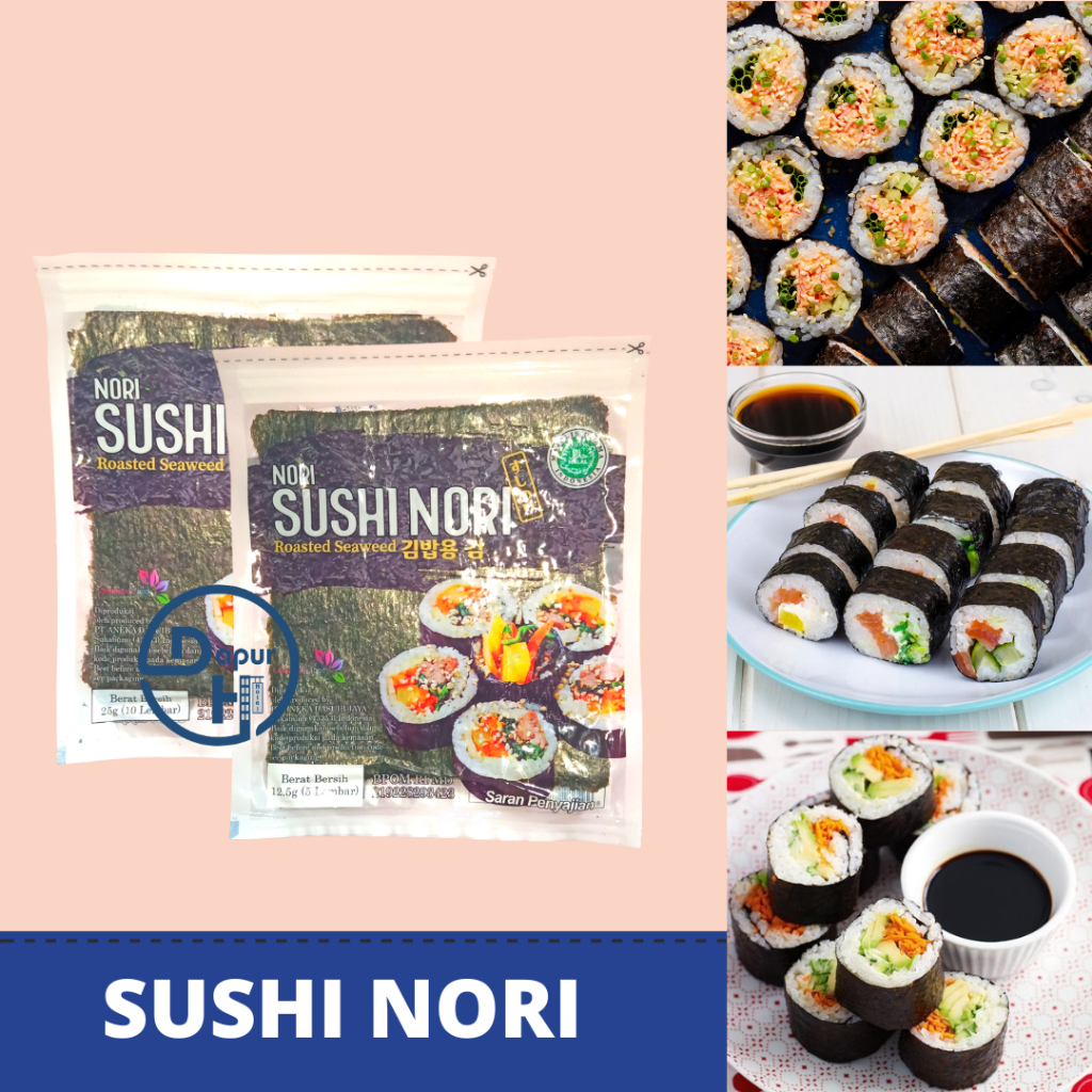 

JAVA SUPER FOOD Nori Sushi Gold 10 Lembar Halal | Seaweed Rumput Laut Sushi-,.