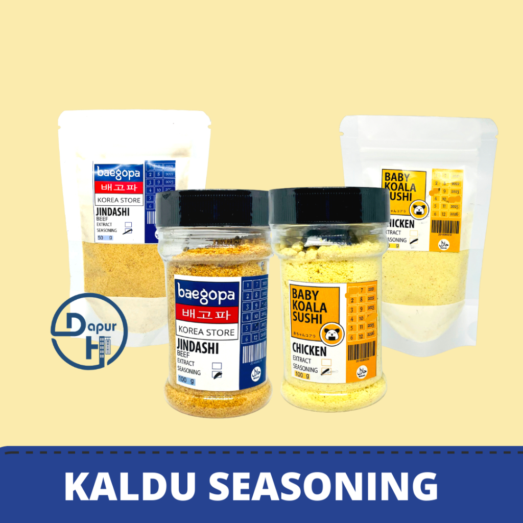 

JINDASHI Kaldu Sapi Korea & Chicken Seasoning 100 g Halal / Chicken & Beef Stock