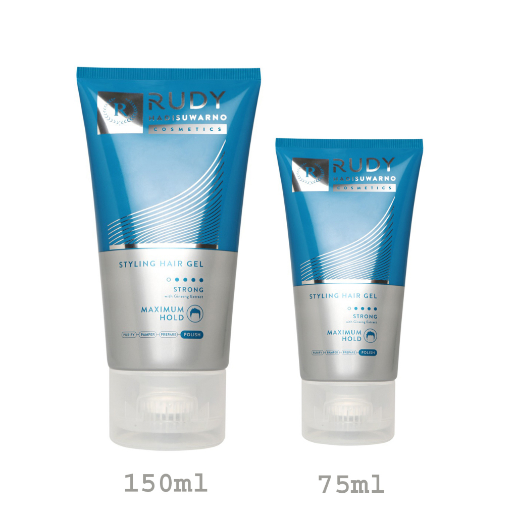 ☑️ YK ☑️ RUDY HADISUWARNO Styling Hair Gel Normal Strong gel rambut