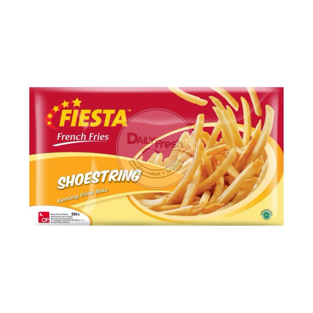 

FRENCH FRIES | KENTANG BEKU FIESTA SHOESTRING 500GR