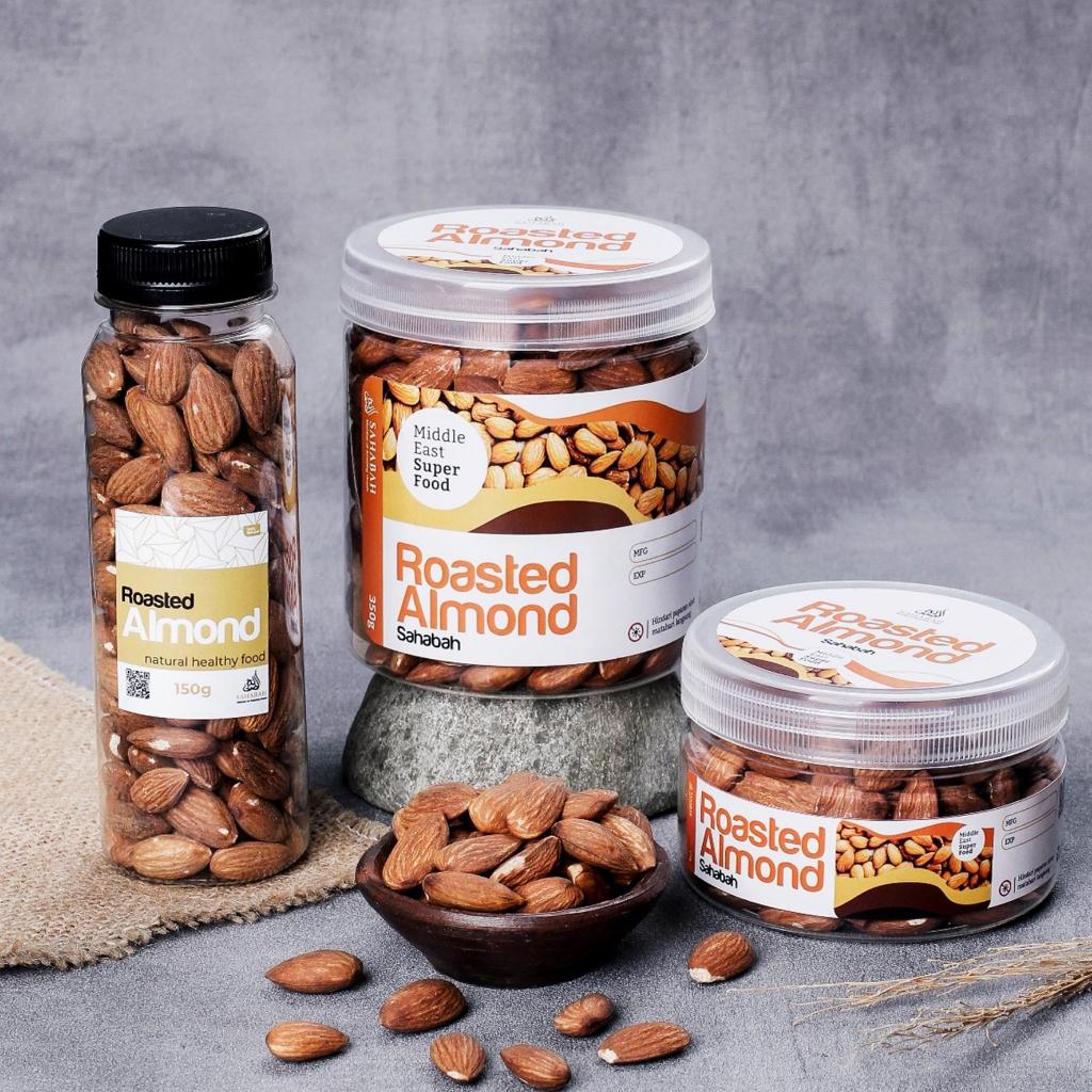

Kacang Almond Panggang - Roasted Almond - Almond Kupas Panggang - Snack Makanan Ringan 175gr