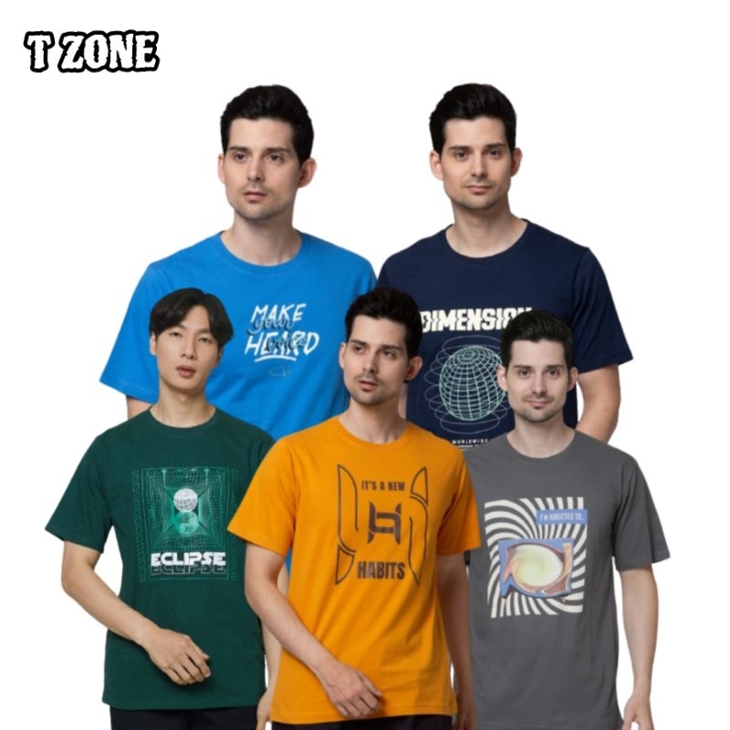 KAOS T ZONE ORIGINAL FULL TAG KAOS COWOK