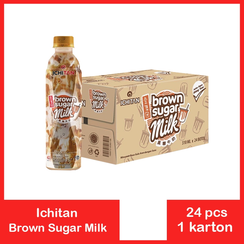 

Ichitan Varian Brown Sugar Milk 310ml /24 Botol /1 Karton Best Seller PAKET GROSIR Aman TERPERCAYA