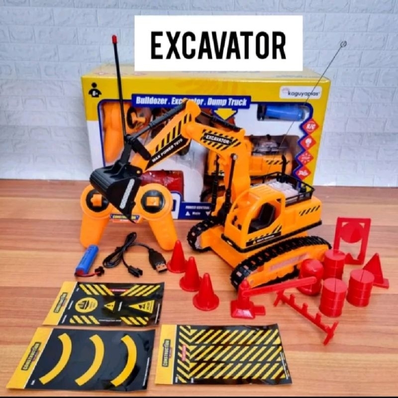MAINAN RC EXCAVATOR KGP RC EXCAVATOR MURAH BATRAI CAS