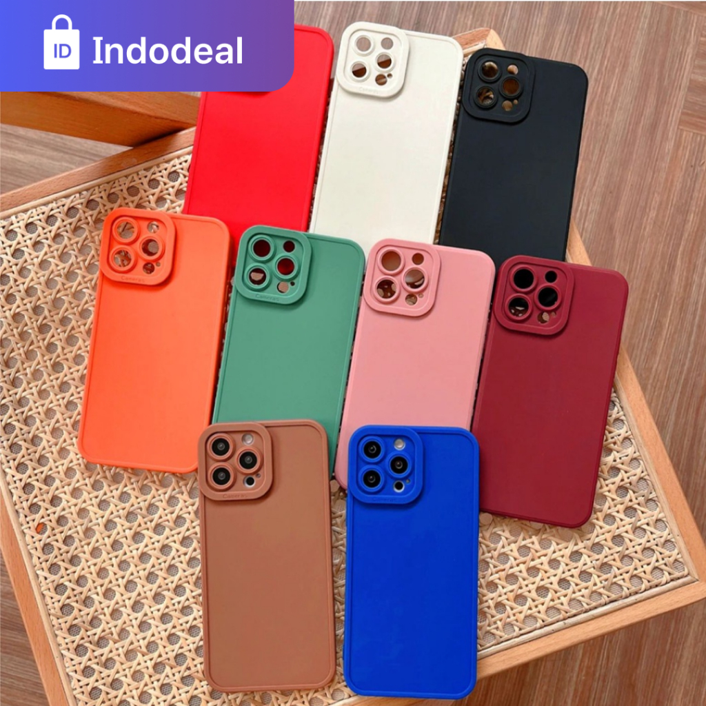 Case Polos Square Edge OPPO Reno 4 Reno 4F Reno 5 Reno 5F Reno 6 Reno 8 4G