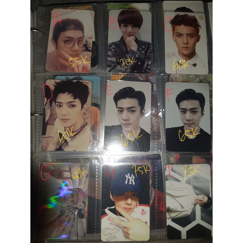 PHOTOCARD OFFICIAL SEHUN EXO