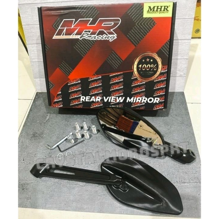 spion mhr racing lebar universal spion kaca putih lebar mhr