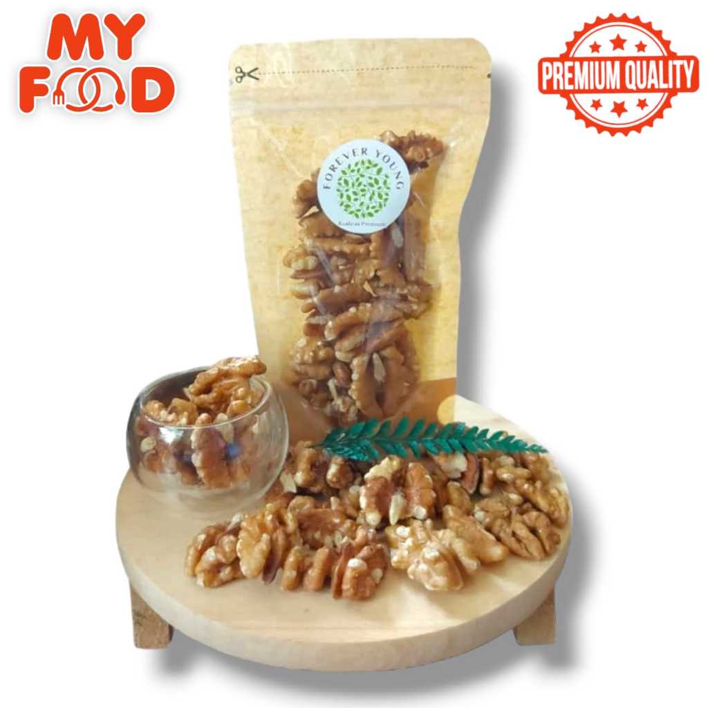 

[Myfoodofficial] - Superfood Roasted Walnut Kacang Otak Kacang Walnut Oven Matang Kualitas Premium