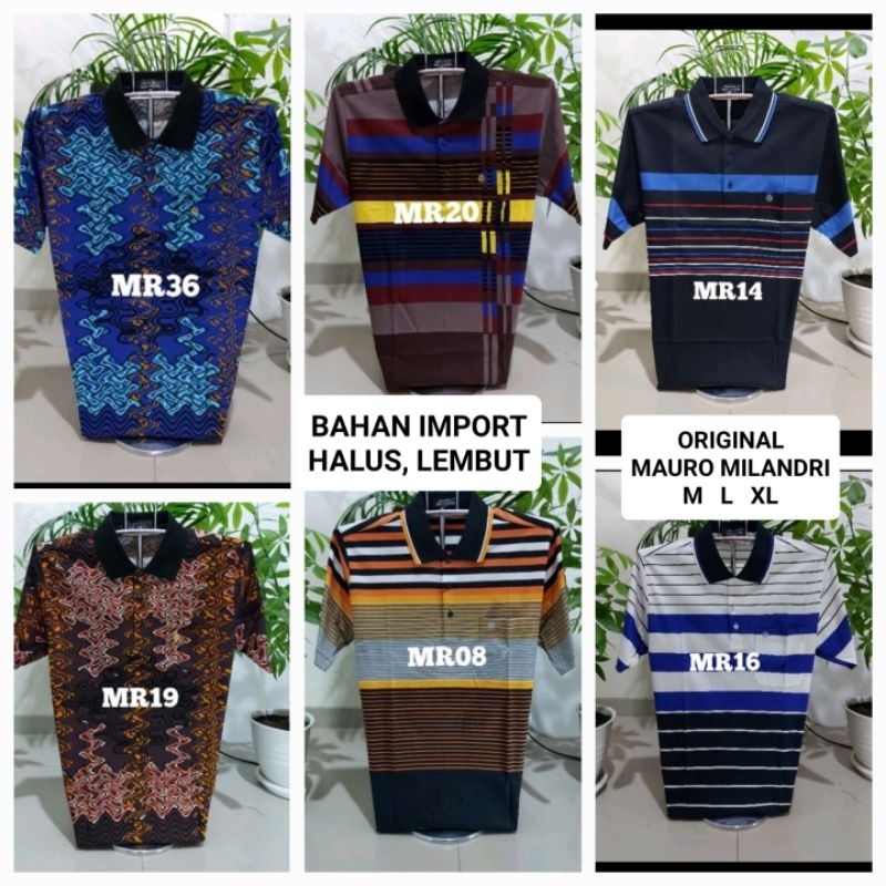 Kaos Korea M L XL merek Mauro Milandri Original Kaos Wangki Premium M L XL