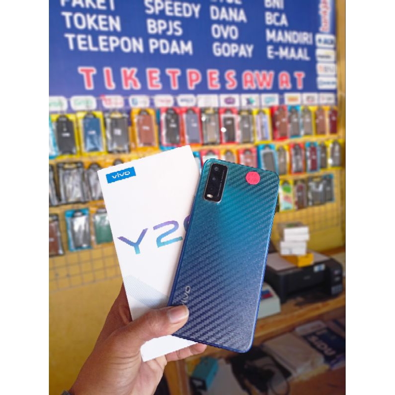 handpone Vivo Y20 Ram 3/64 GB great B seken pernah dinpakai