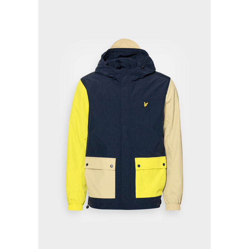 Lyle and Scott Colourblock Jacket Drak Navy Original
