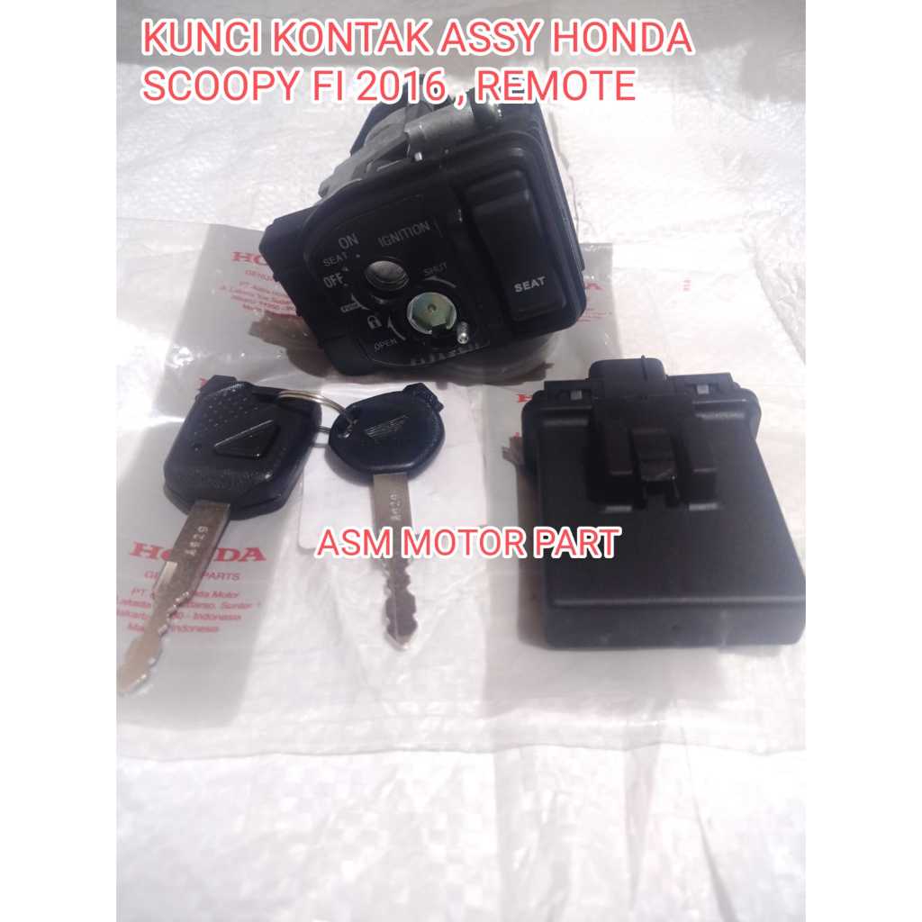 KEY SET ASSY KUNCI KONTAK SET SCOOPY FI 2016 (REMOTE)