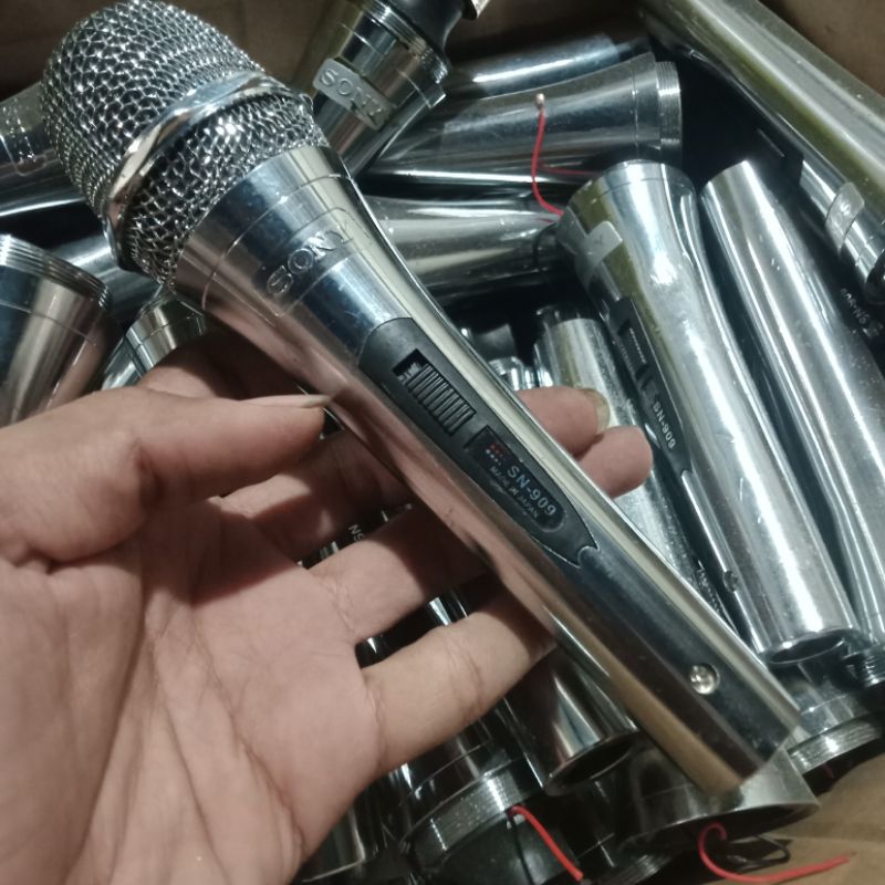 Cuci Gudang Mic Sony SN-909 Tanpa spul mic, body logam