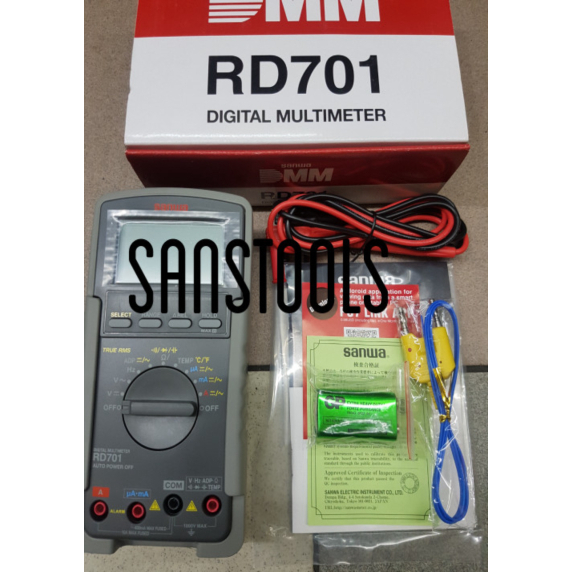 SANWA RD701 DIGITAL MULTIMETER MULTITESTER RD-701 ASLI Diskon
