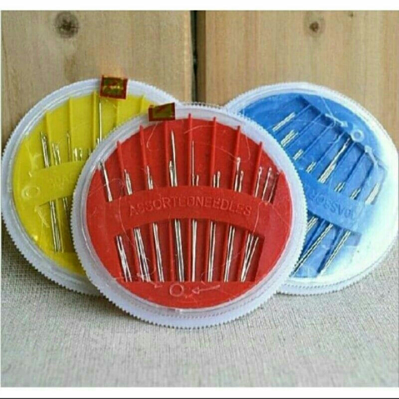 jarum jahit tangan ukuran lengkap