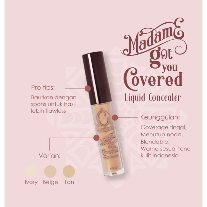 Madame Gie Got You Covered Concealer (100% Original) Madame Gie - Got You Covered - MakeUp Concealer