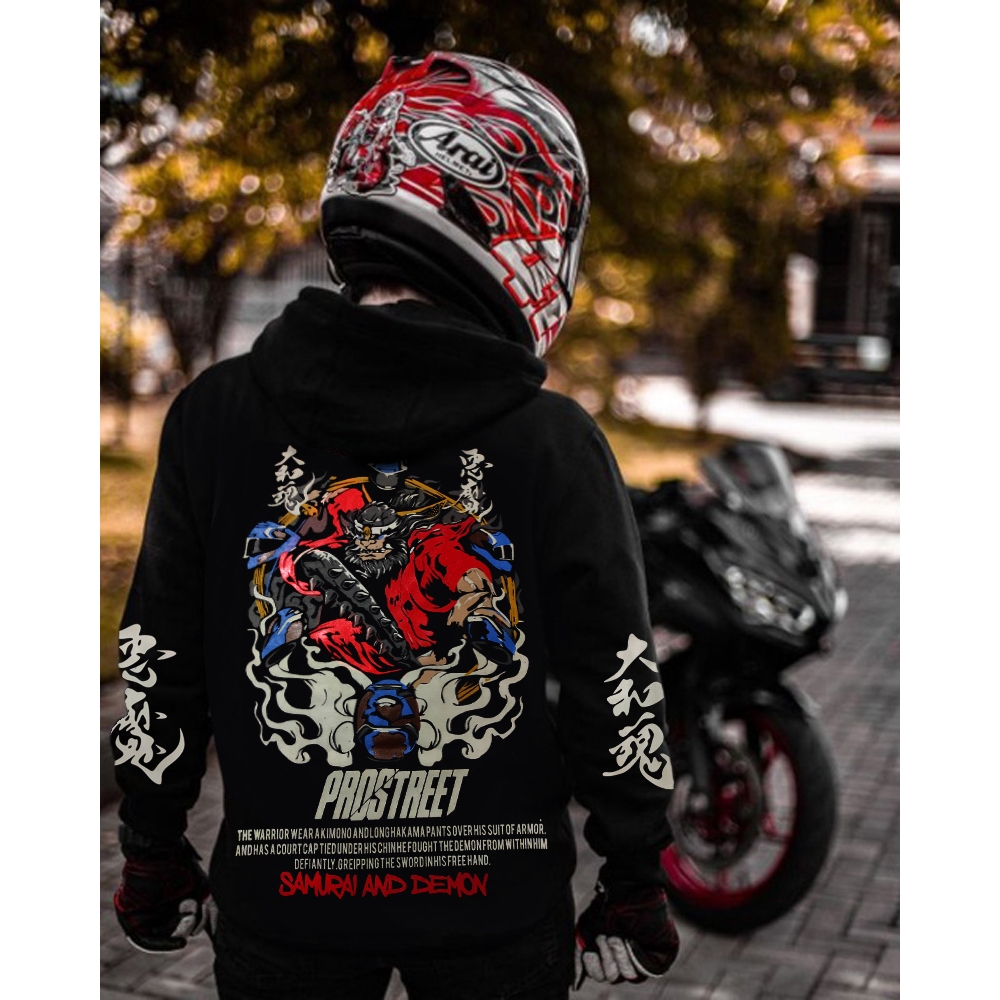 HOODIE PROSTREET GOD MOTEGI-PROSTREET HOODIE SWEATER BLACK NEW - JAKET HOODIE PROSTREET PREMIUM / JA