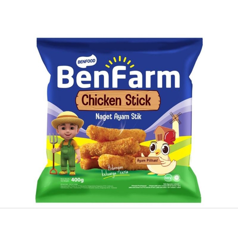 

BenFarm Chicken nugget ayam stick 400g