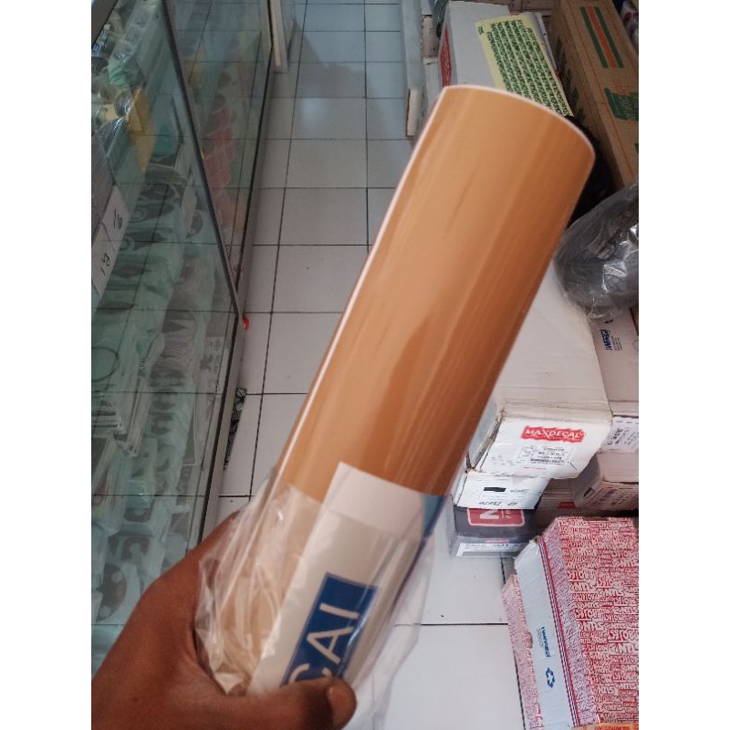 STIKER SKOTLET WARNA PASTEL BROWN MOCCA / SCOTLET WARNA PASTEL COKLAT MOCCA