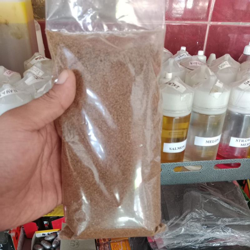 pelet sangrai racikan pengumpul dan umpan babon Nila dan ikan mas